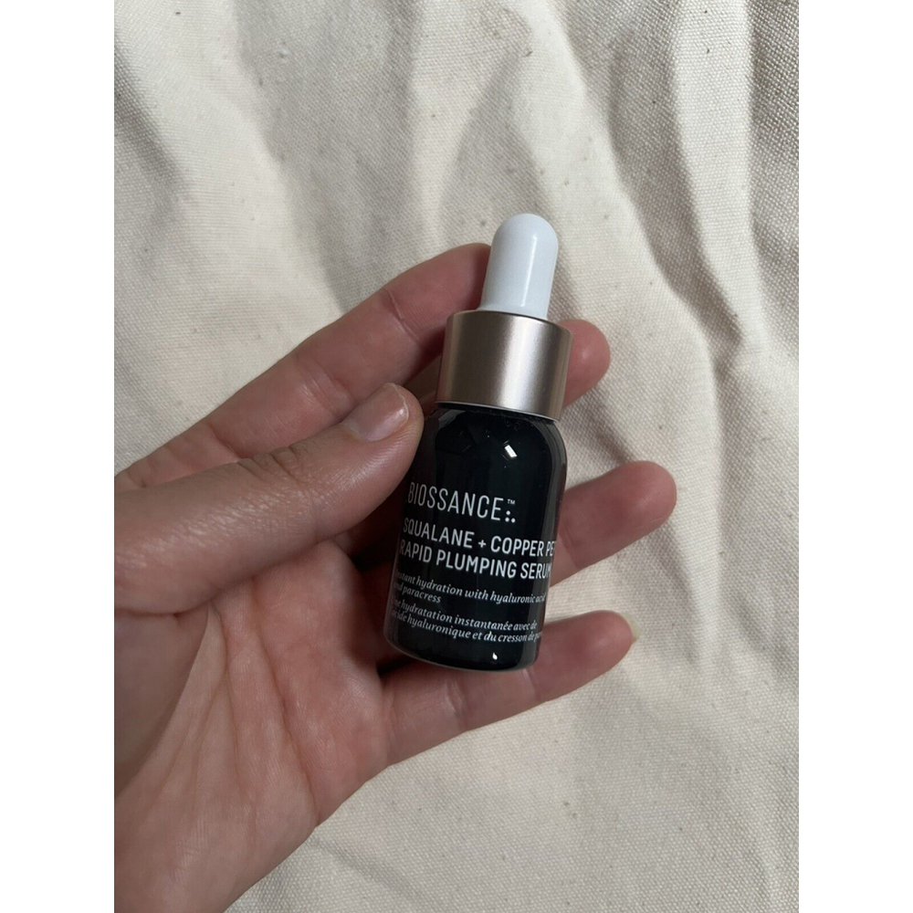 Biossance Squalane + Copper Peptide Rapid Plumping Serum 0.4oz/12ml Nwob